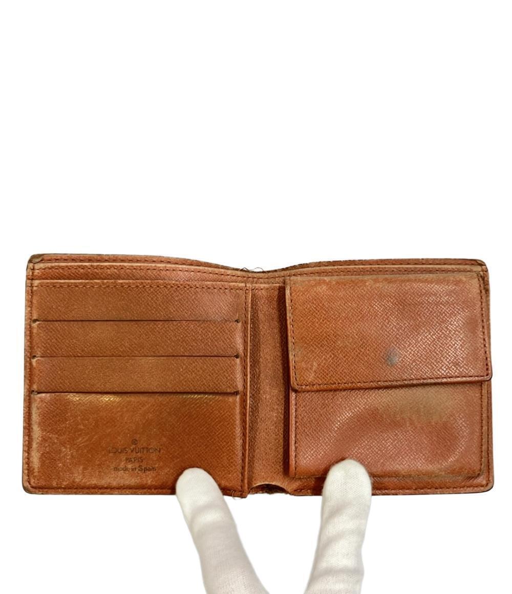 Louis Vuitton fold Portefeuille Monogram Cartes Bi Monnaie Wallet Brown